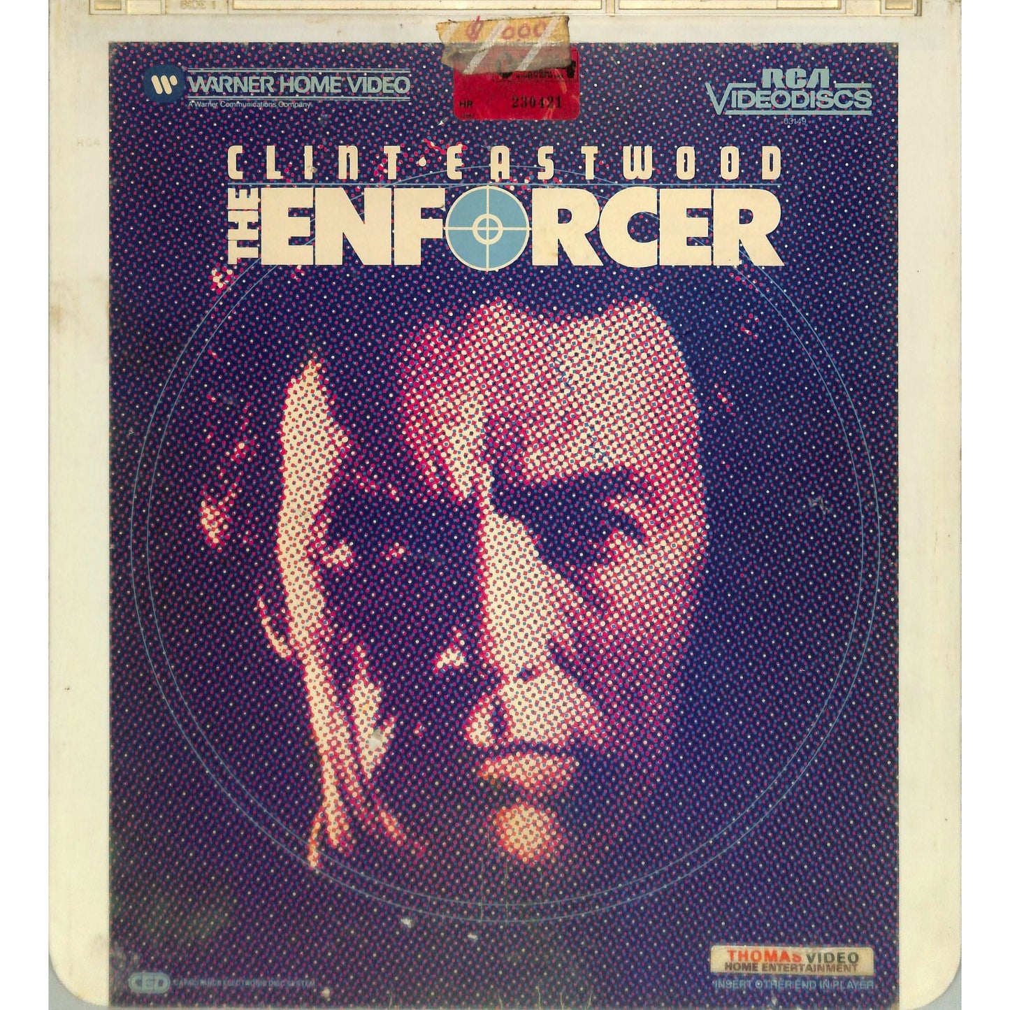 The Enforcer (1976) Vintage CED Videodisc TESTED WORKING