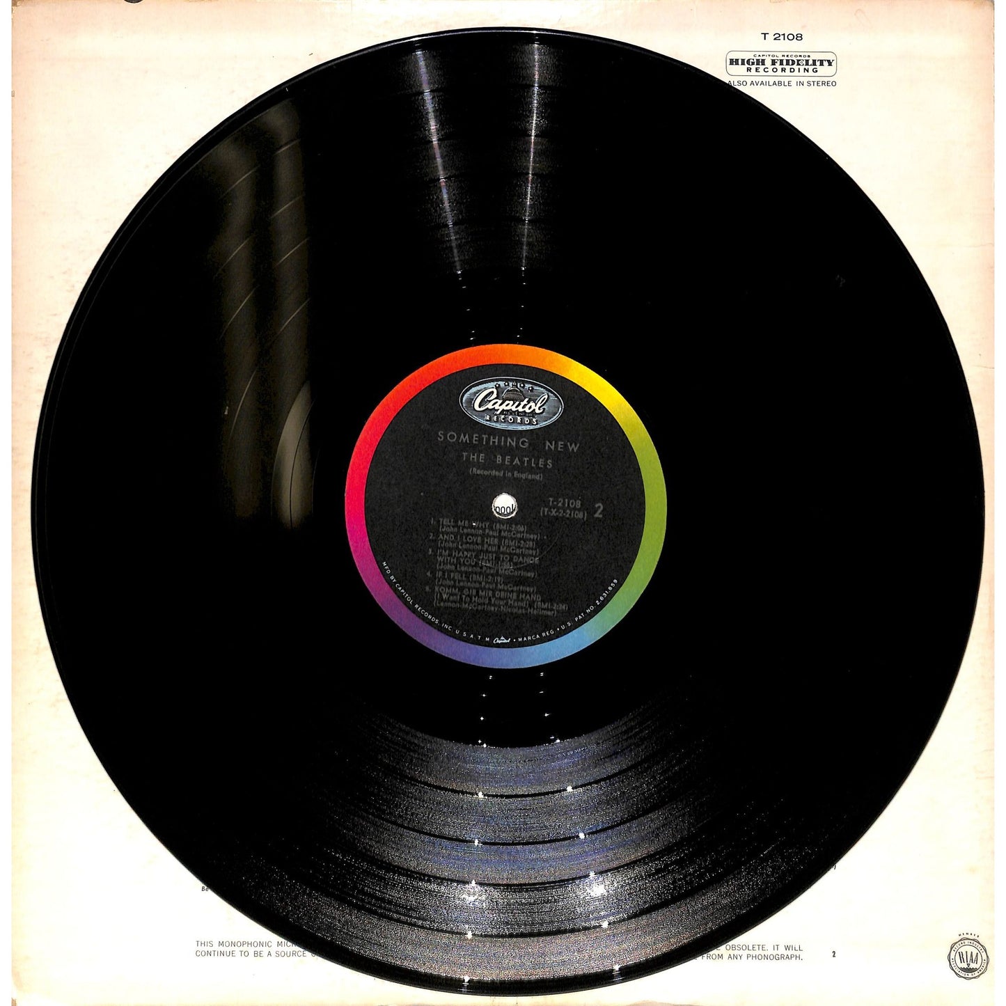 The Beatles - Something New Vinyl Record T-2108