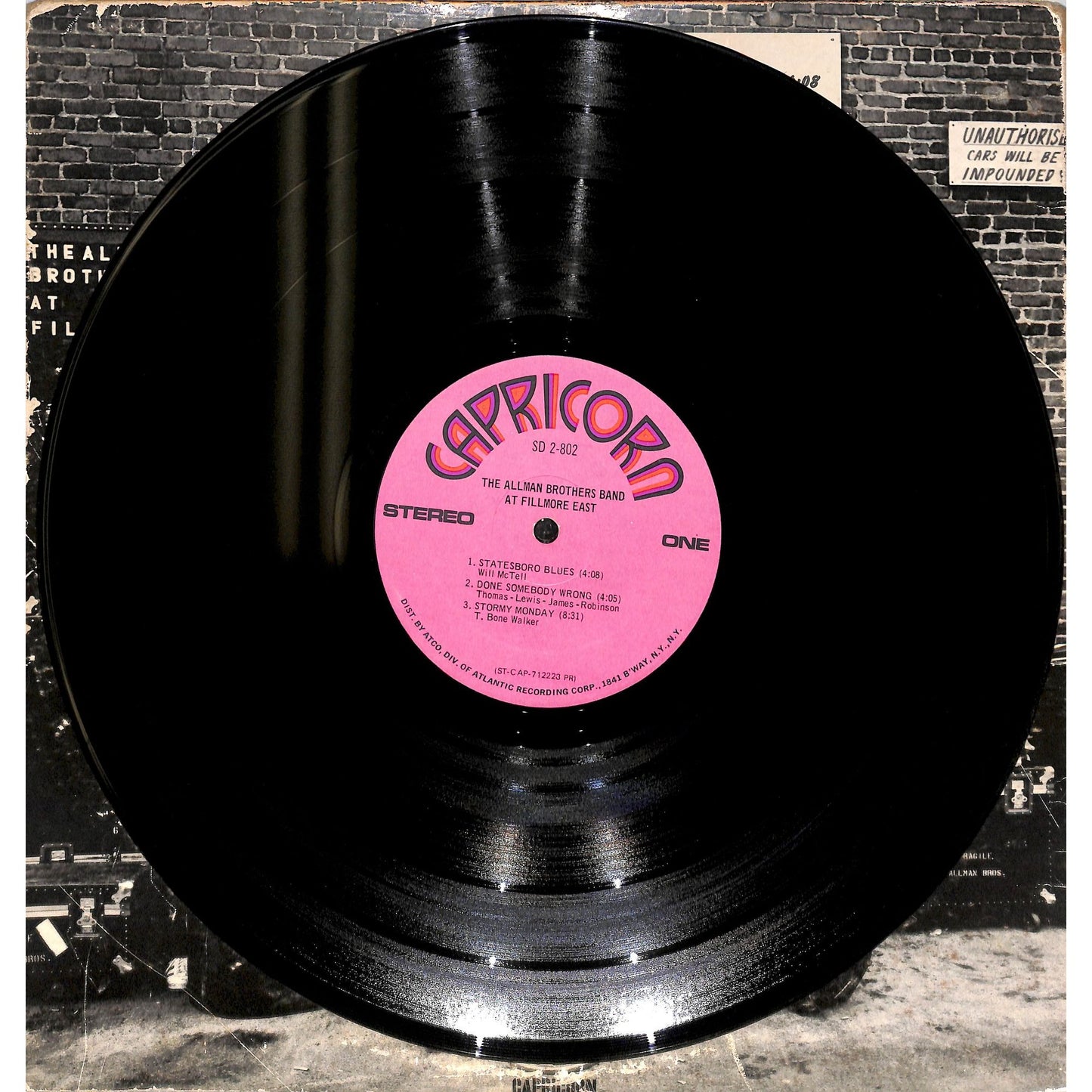 The Allman Brothers Band At Fillmore East 2LP Vinyl Record SD2-802