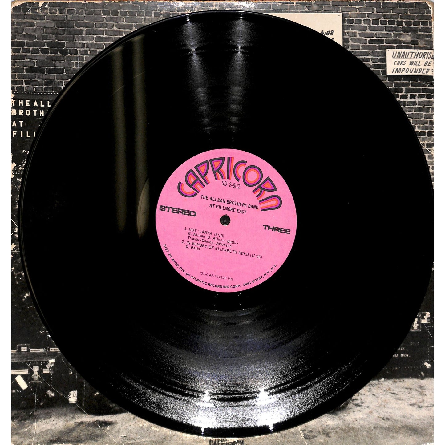 The Allman Brothers Band At Fillmore East 2LP Vinyl Record SD2-802