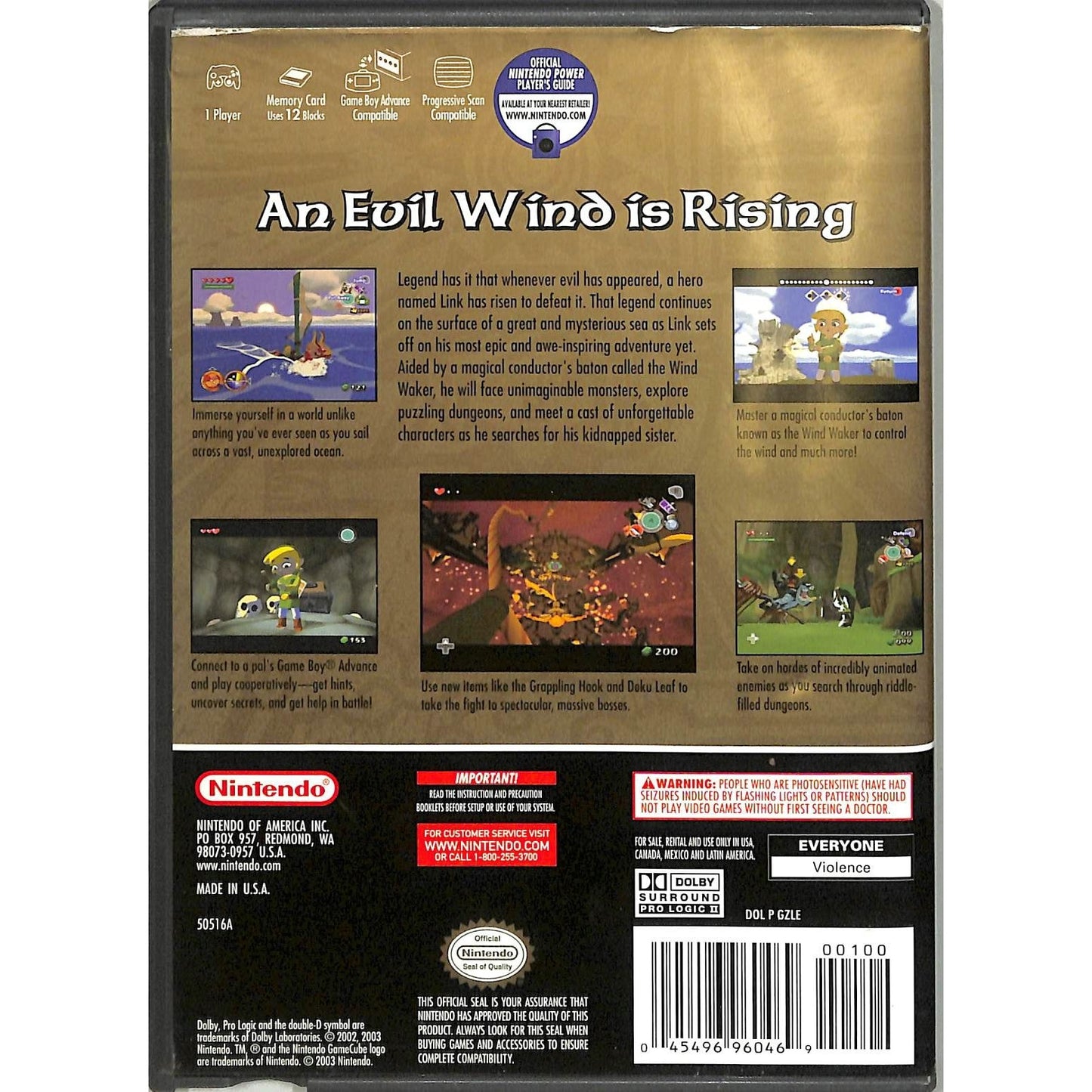 The Legend of Zelda: The Wind Waker (2002) Nintendo GameCube CIB