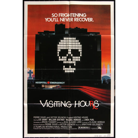 Visiting Hours (1982) Original Movie Poster Folded 27x41 Thriller Horror EM4-25