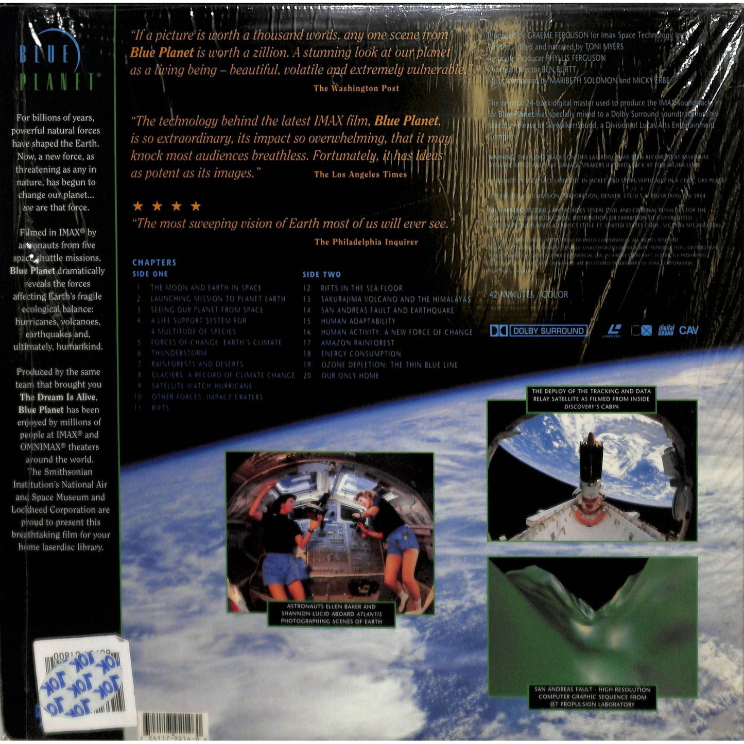 Blue Planet (1990) Laserdisc