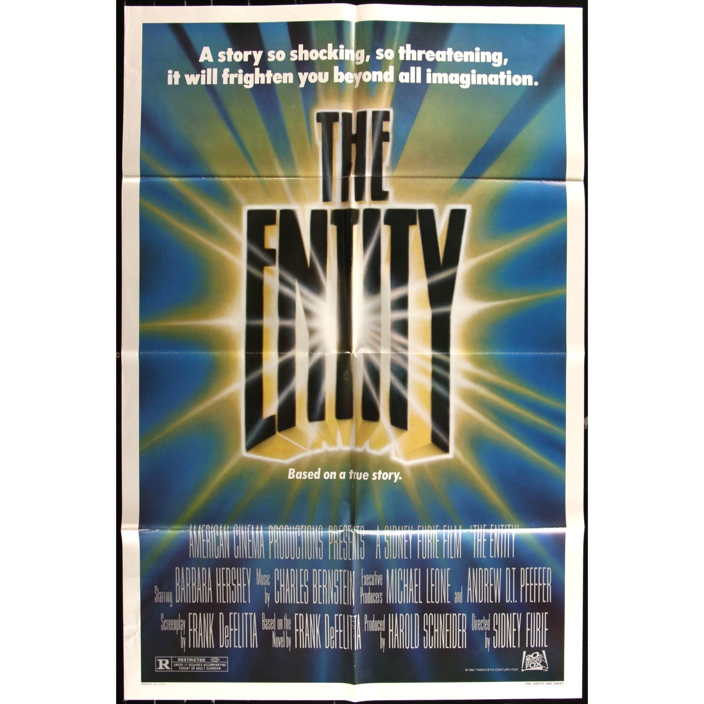 The Entity (1982) Orig. Movie Poster 27x41 Ron Silver Barbara Hershey EMP37