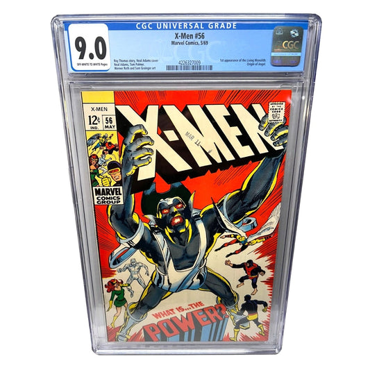 X-Men #56 CGC 9.0 1st Appearance Living Monolith Origin Angel Neal Adams Cover