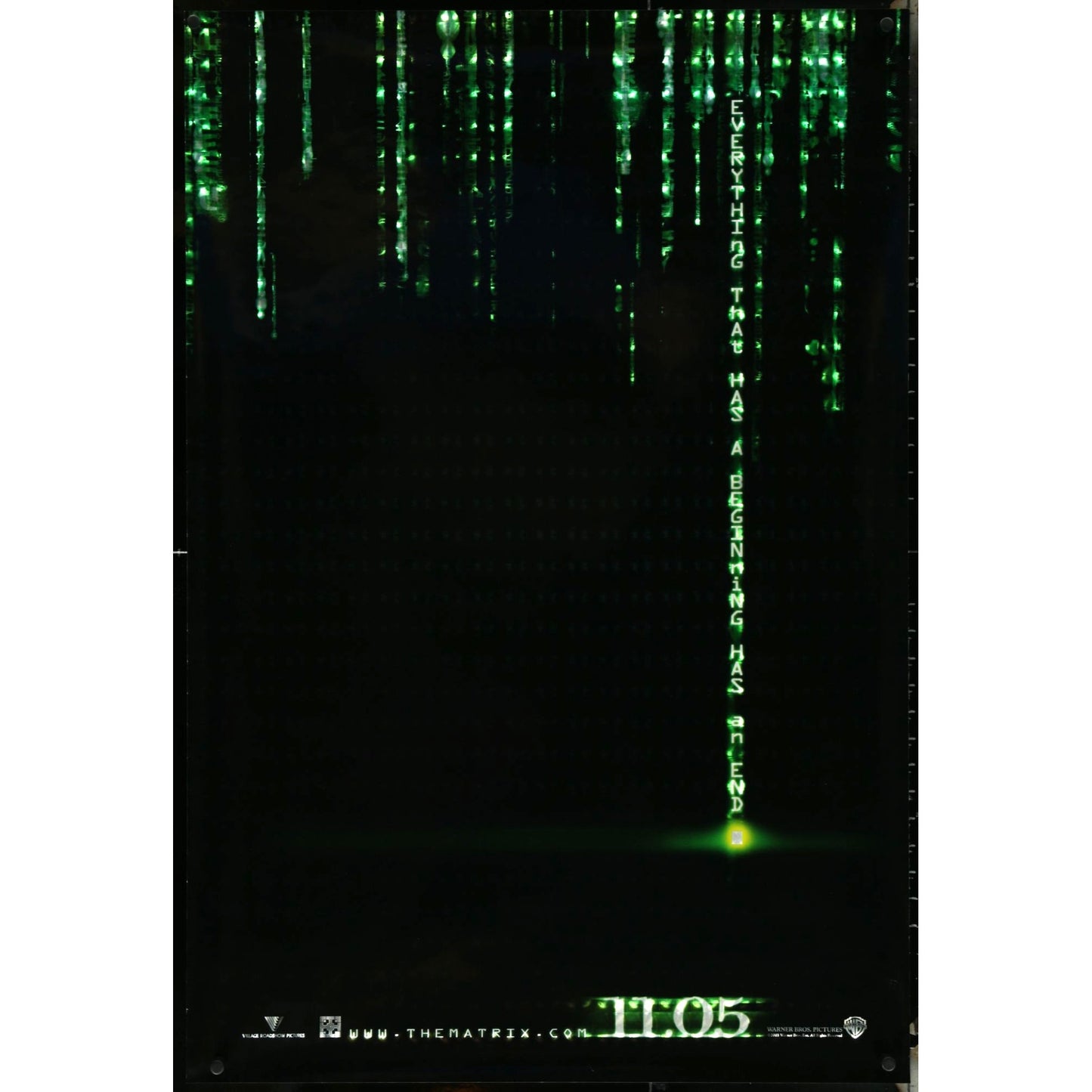 The Matrix Revolutions 2003 Original Holofoil Movie Poster 27x40 3D Effect EM217