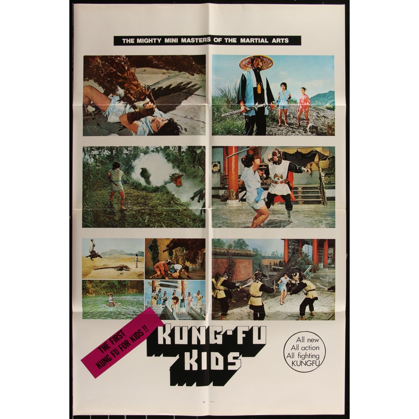 Lot of 15 Kung Fu One-Sheet Posters 1970s Orig. 27x41 Folded Martial Arts EM2A11