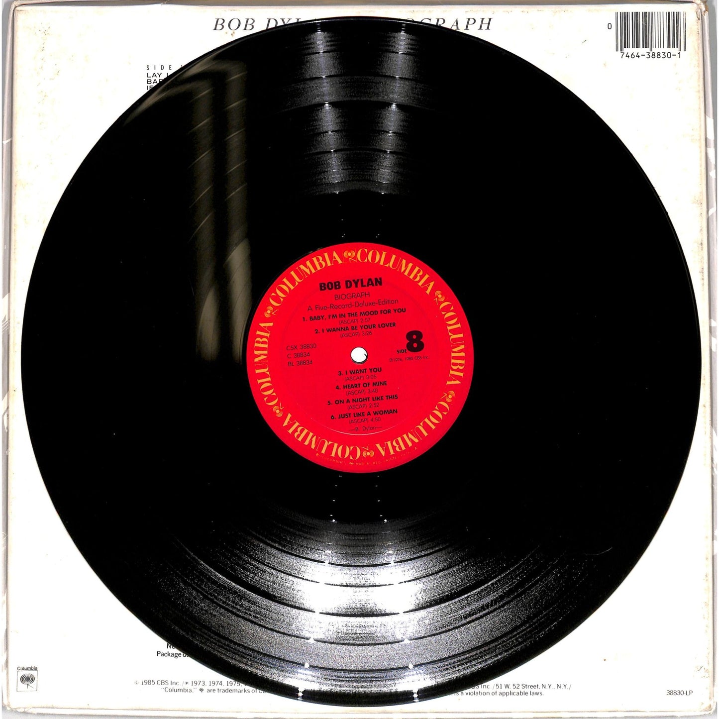 Bob Dylan - Biograph 5LP Vinyl Record Box Set C5X 38830
