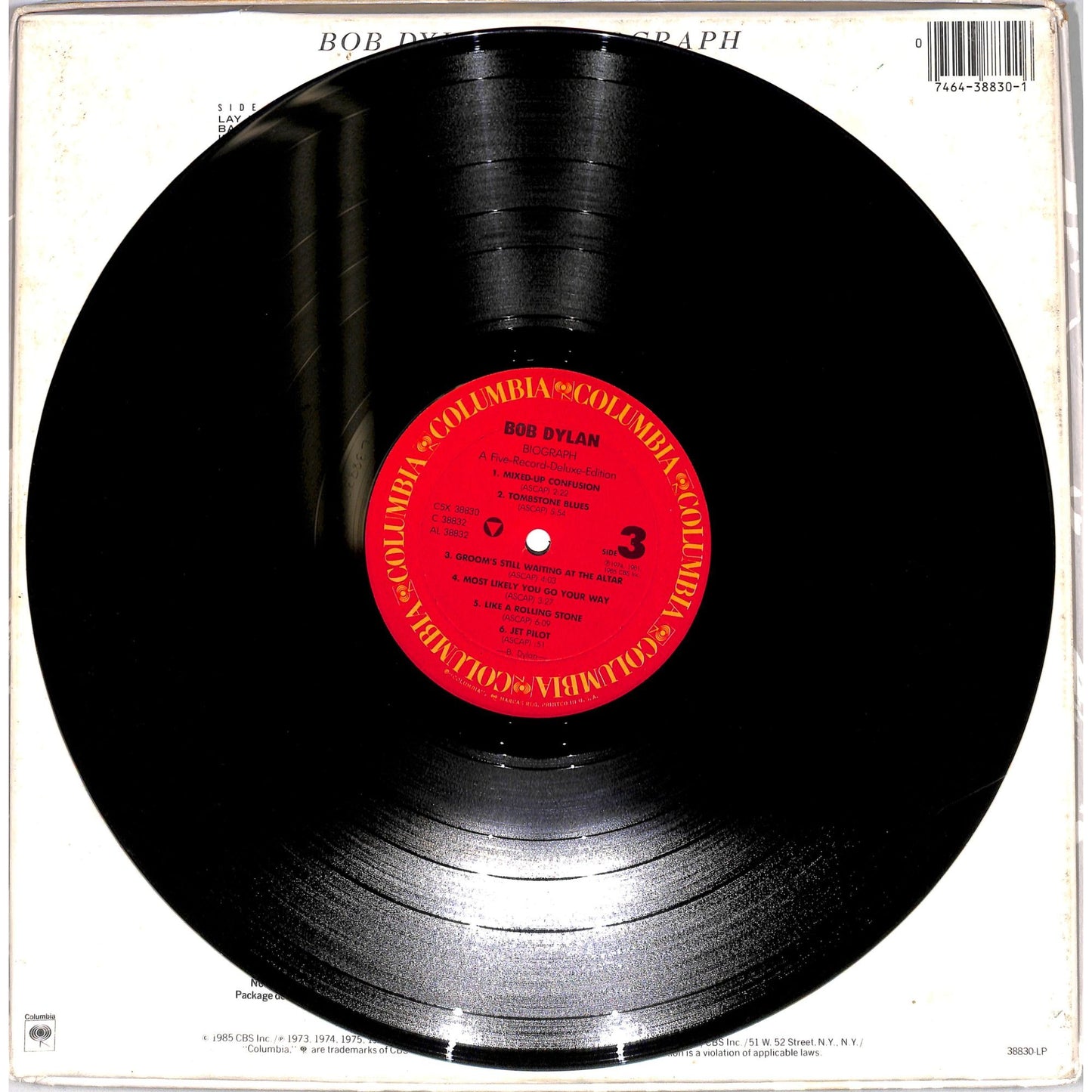 Bob Dylan - Biograph 5LP Vinyl Record Box Set C5X 38830