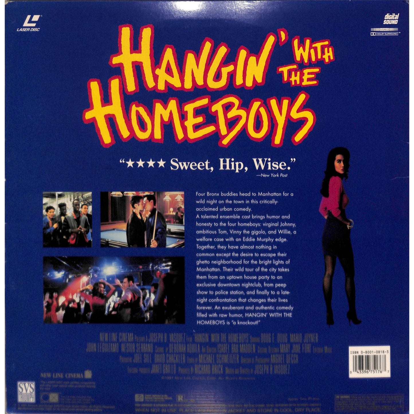Hangin' with the Homeboys (1991) Laserdisc