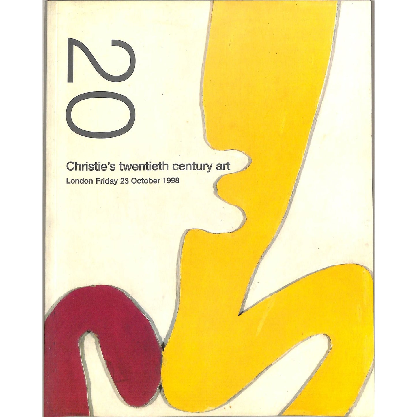 Christie's Twentieth Century Art Auction Catalog October 23, 1998