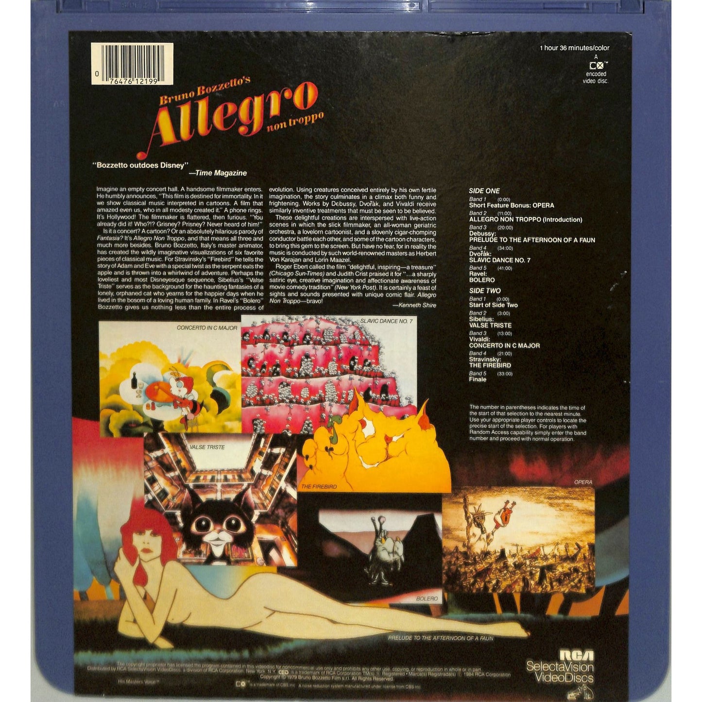 Allegro Non Troppo (1976) Vintage CED Videodisc