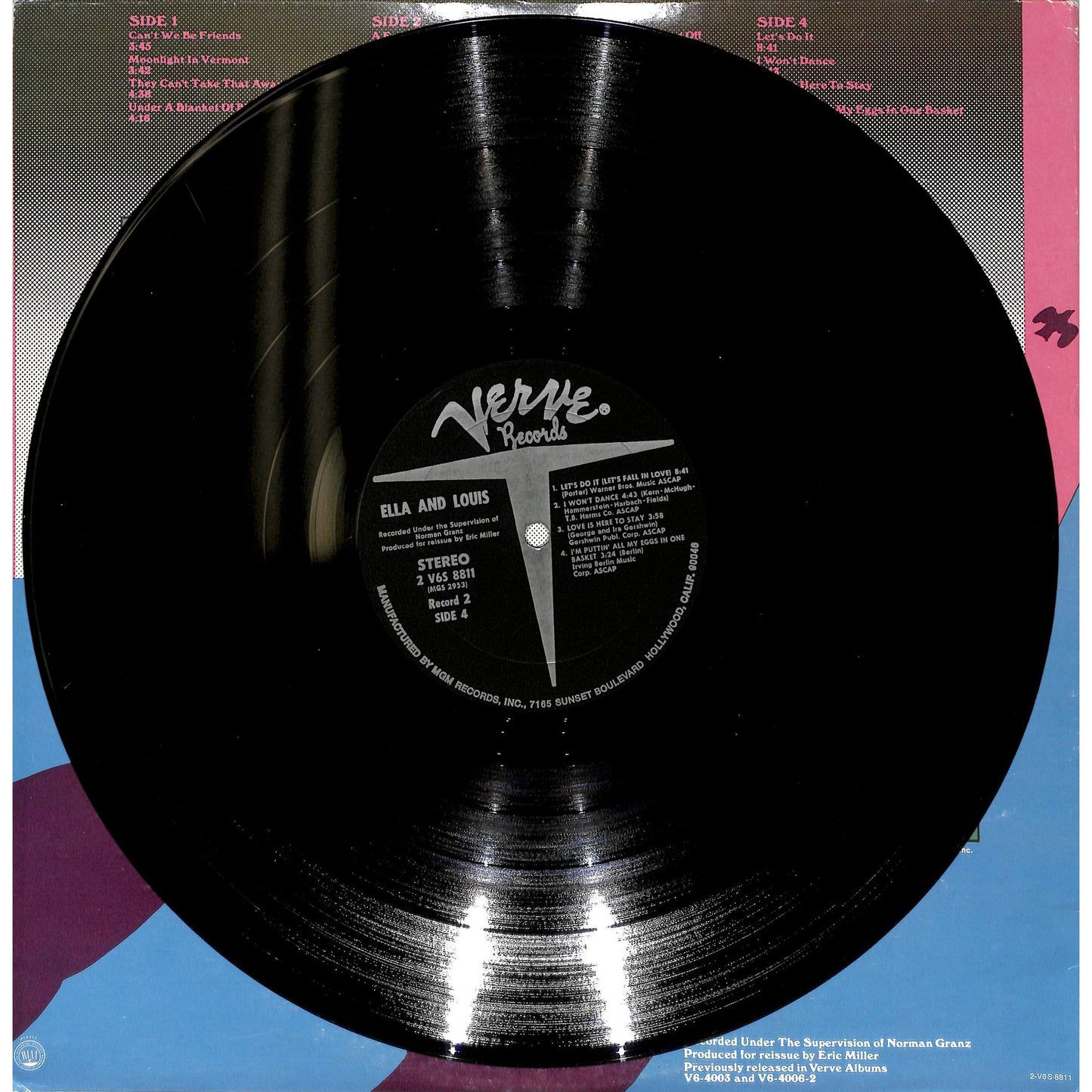 Ella Fitzgerald/Louis Armstrong - Ella & Louis 2LP Vinyl Record 2-V6S-8811