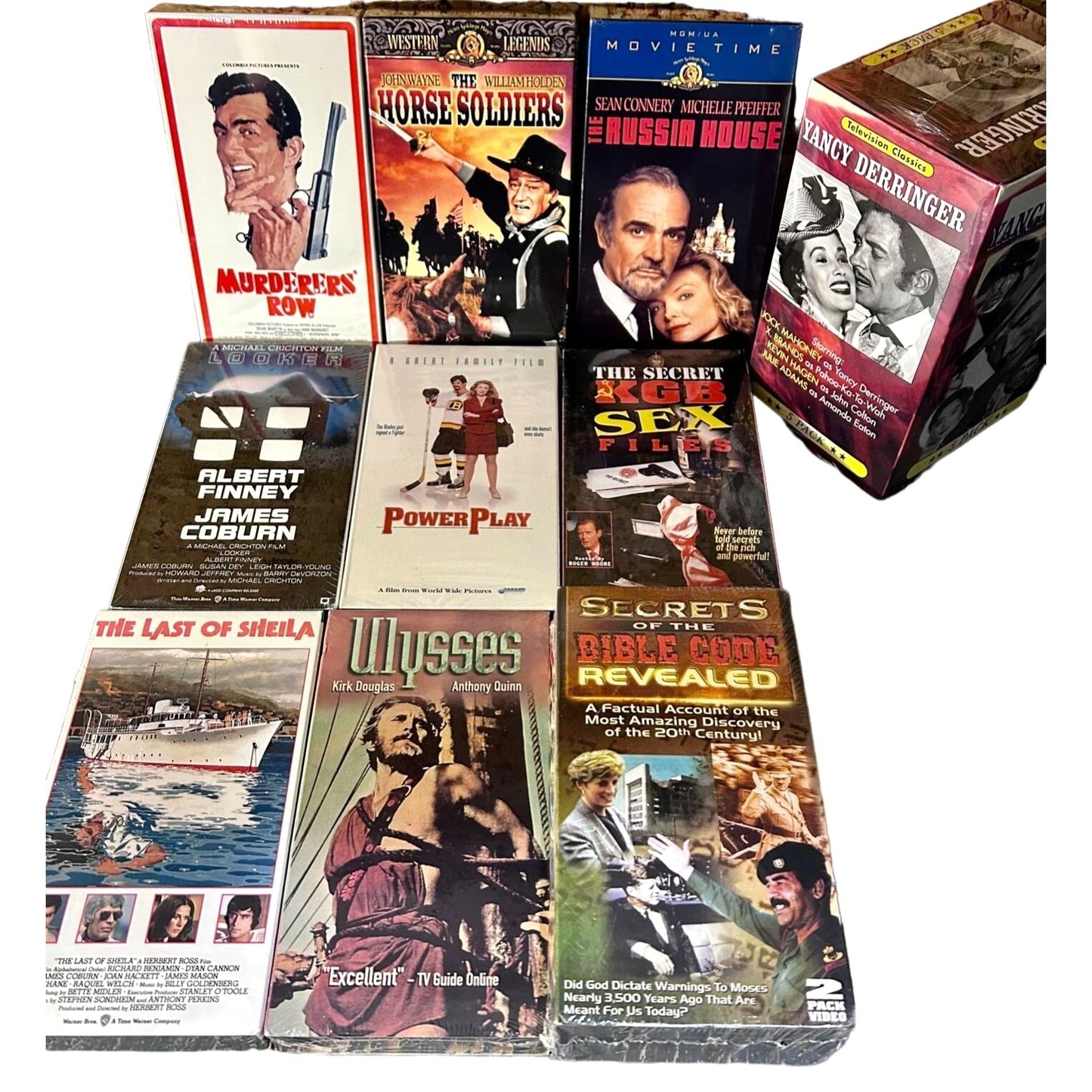 BULK LOT 24 SEALED VHS Tapes Movies Action, Westerns, Dramas SJ18