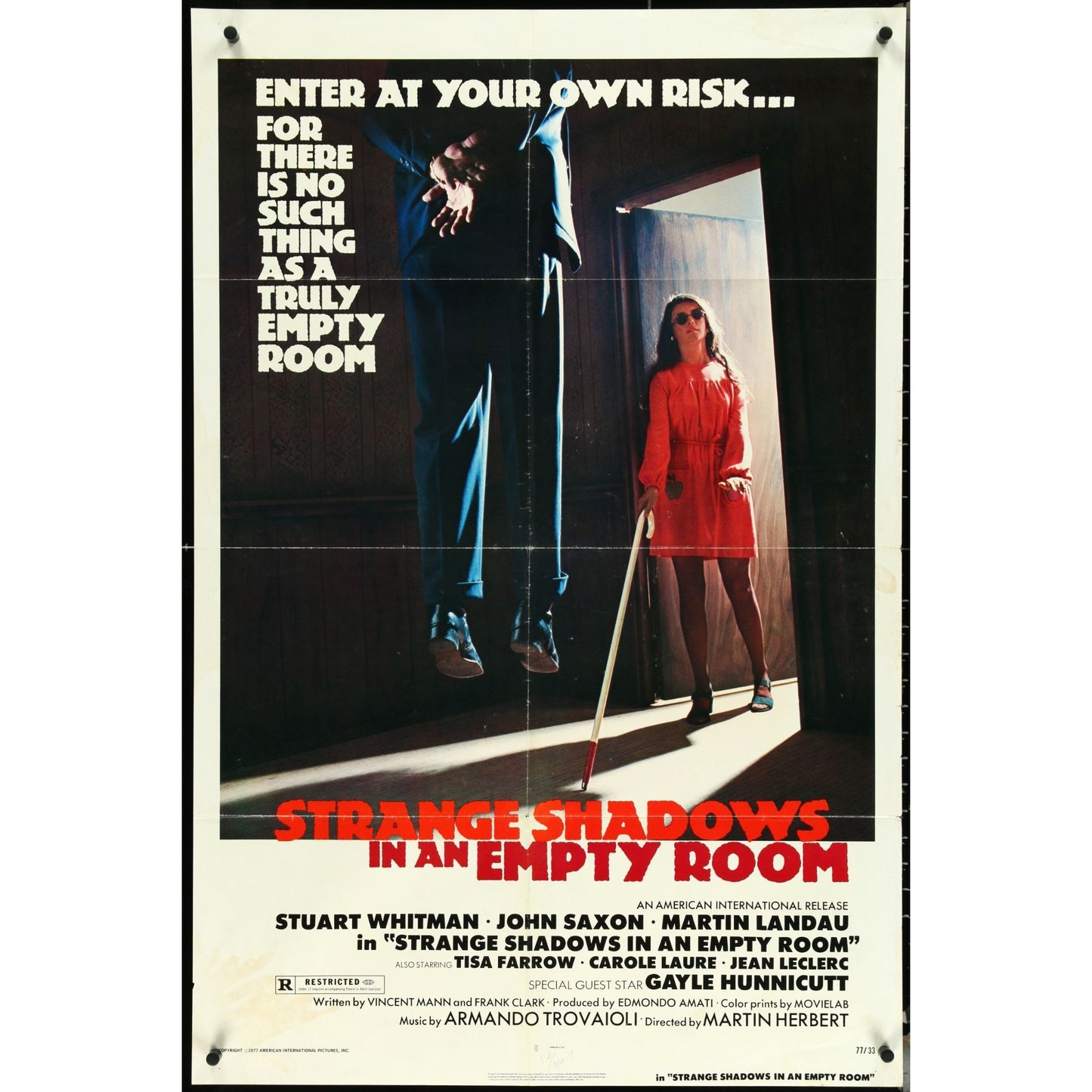 Strange Shadows in an Empty Room (1976) Orig. Poster Alberto De Martino EM1A74