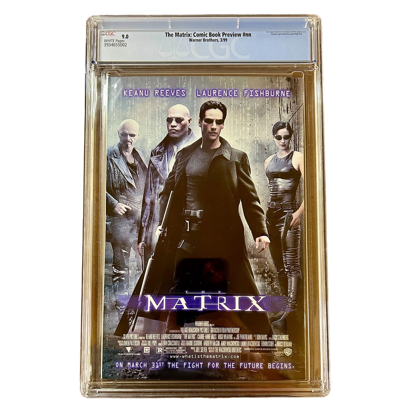 The Matrix: Comic Book Preview #nn CGC Graded 9.0