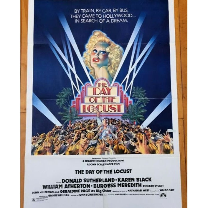 The Day of the Locust (1975) Original Movie Poster 27x41 Folded Karen Black