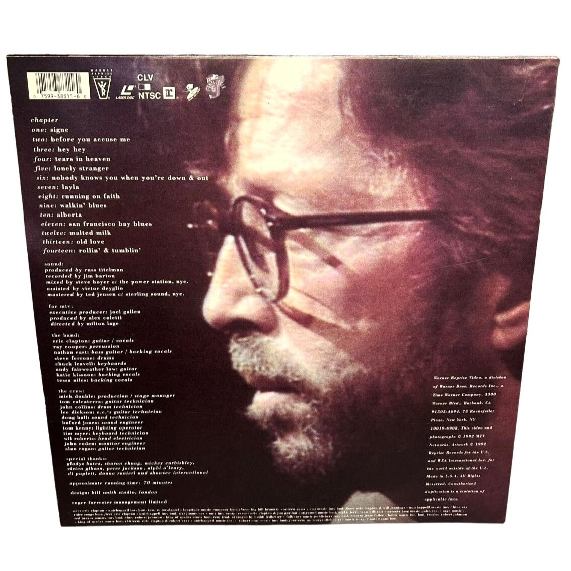 Eric Clapton Unplugged (LASERDISC, 1992)