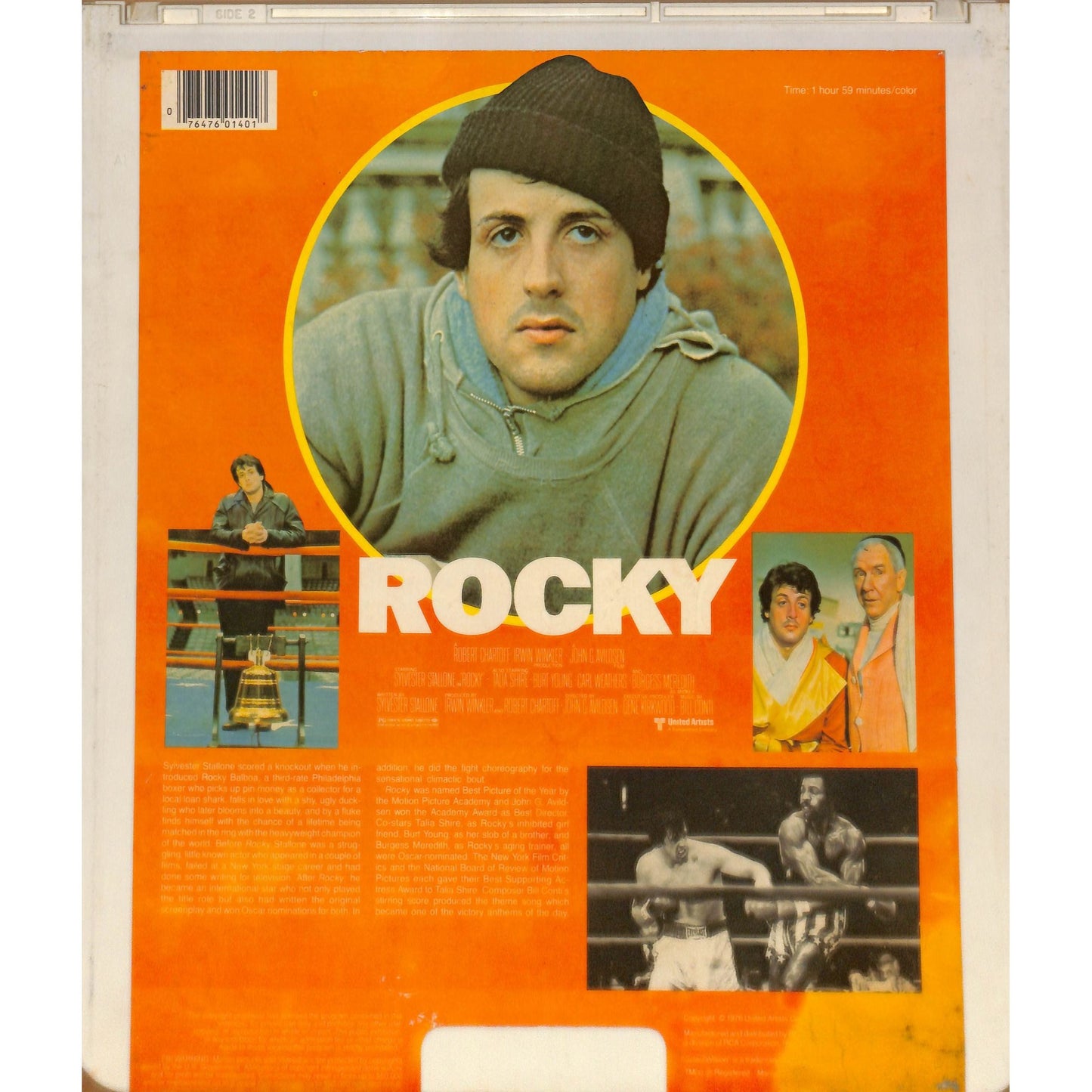 Rocky (1976) Vintage CED RCA SelectaVision Videodisc TESTED WORKING