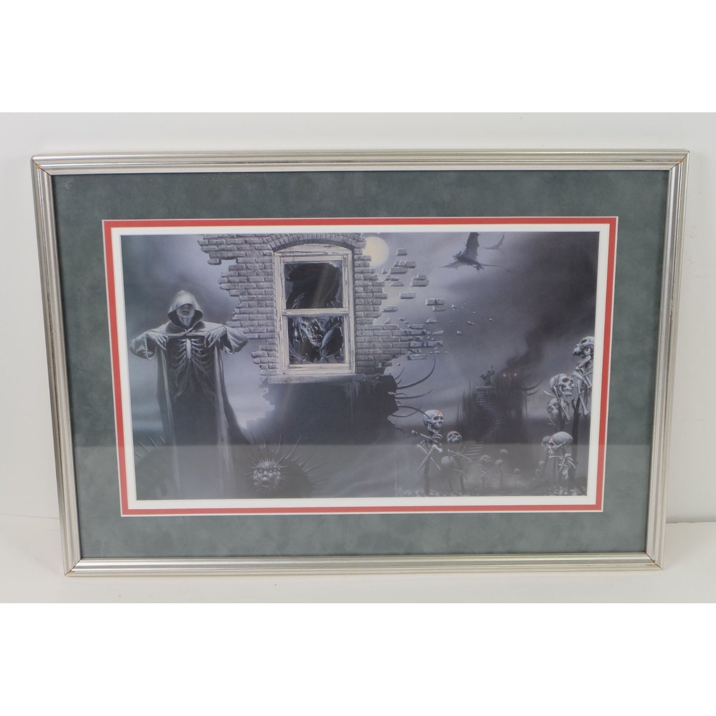 H.P. Lovecraft Lot of 2 Framed/Matted Prints Used for Book Cover Art