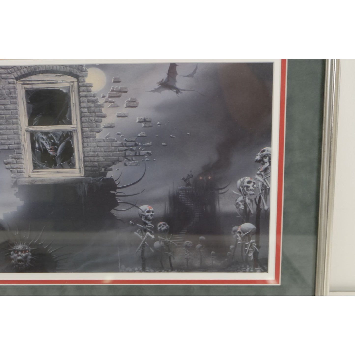 H.P. Lovecraft Lot of 2 Framed/Matted Prints Used for Book Cover Art