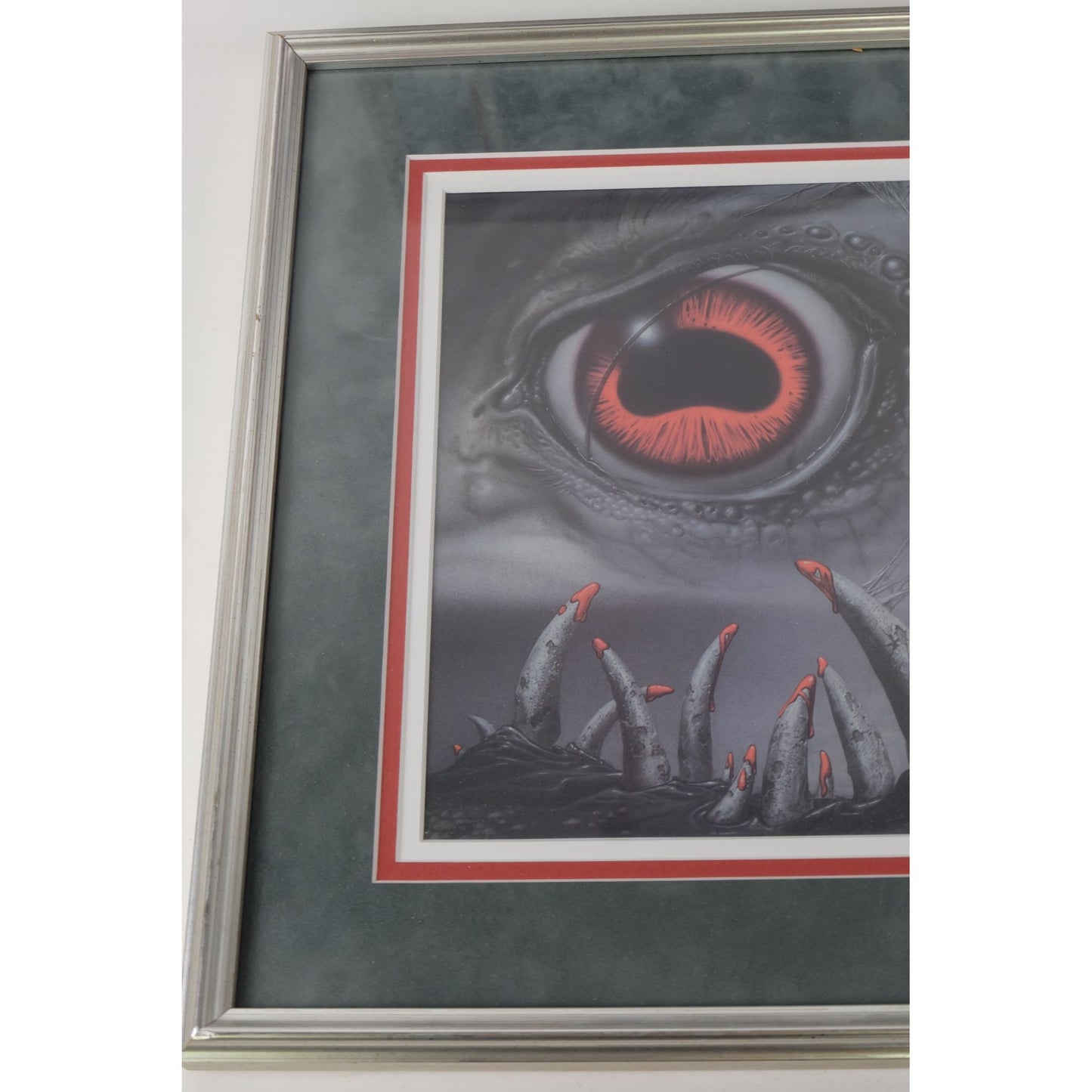 H.P. Lovecraft Lot of 2 Framed/Matted Prints Used for Book Cover Art