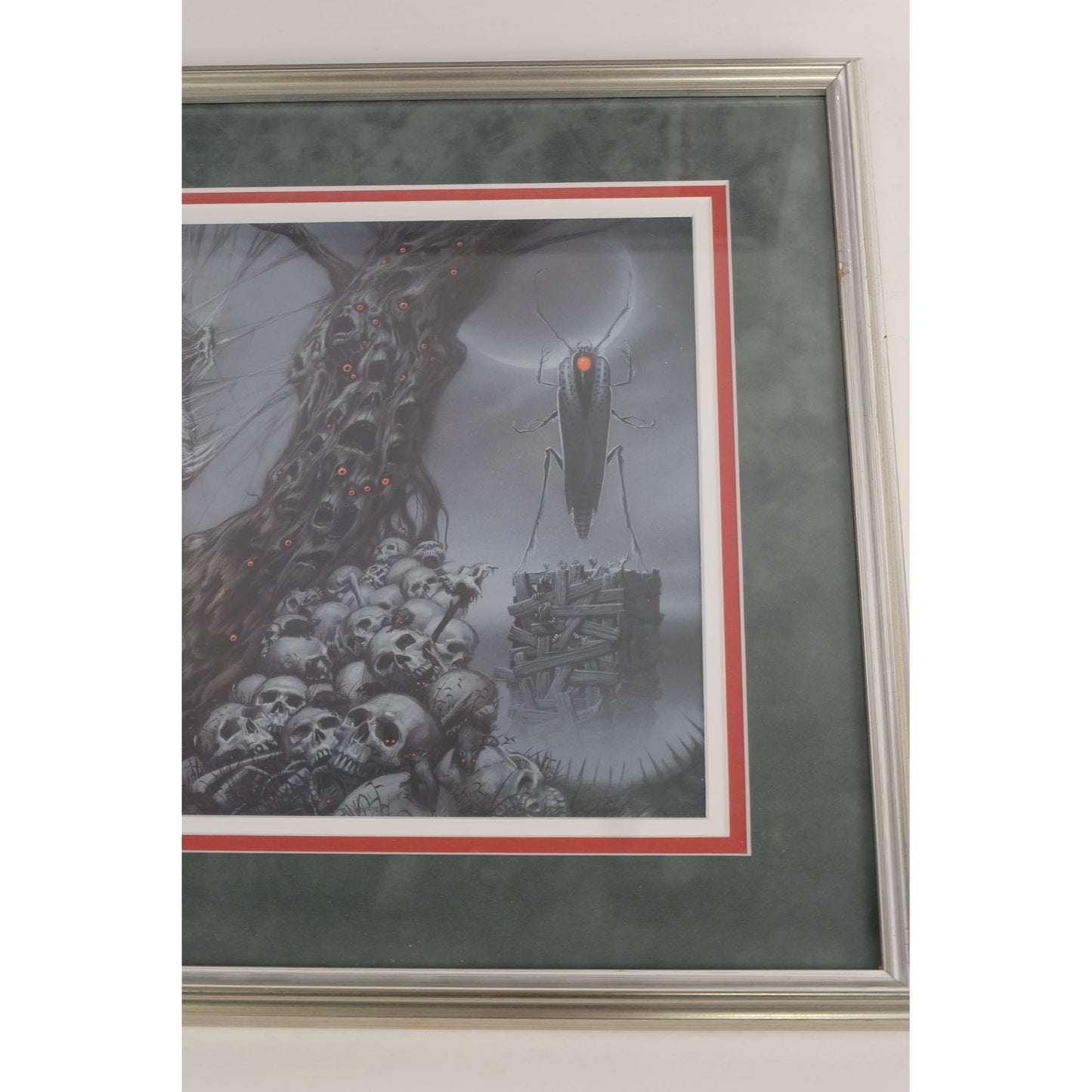 H.P. Lovecraft Lot of 2 Framed/Matted Prints Used for Book Cover Art