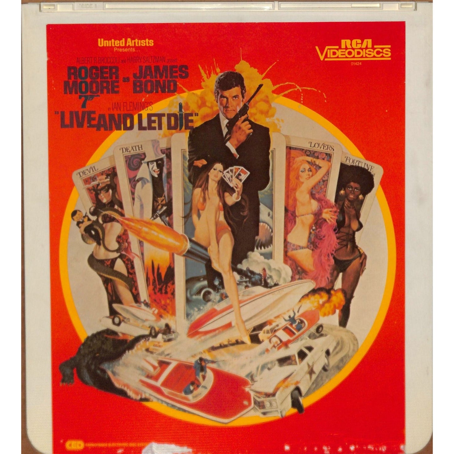 Live and Let Die (1973) Vintage CED RCA SelectaVision Videodisc TESTED WORKING