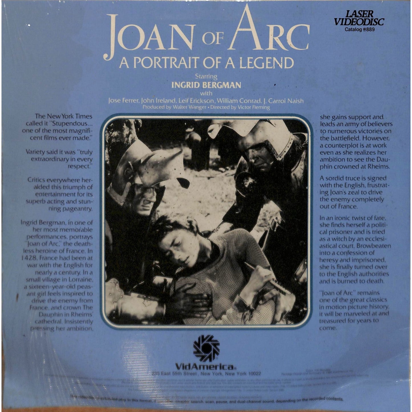 Joan of Arc (1948) Laserdisc Video