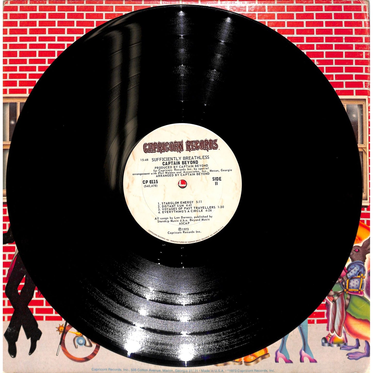 Captain Beyond - Sufficiently Breathless Vinyl Record CP 0115