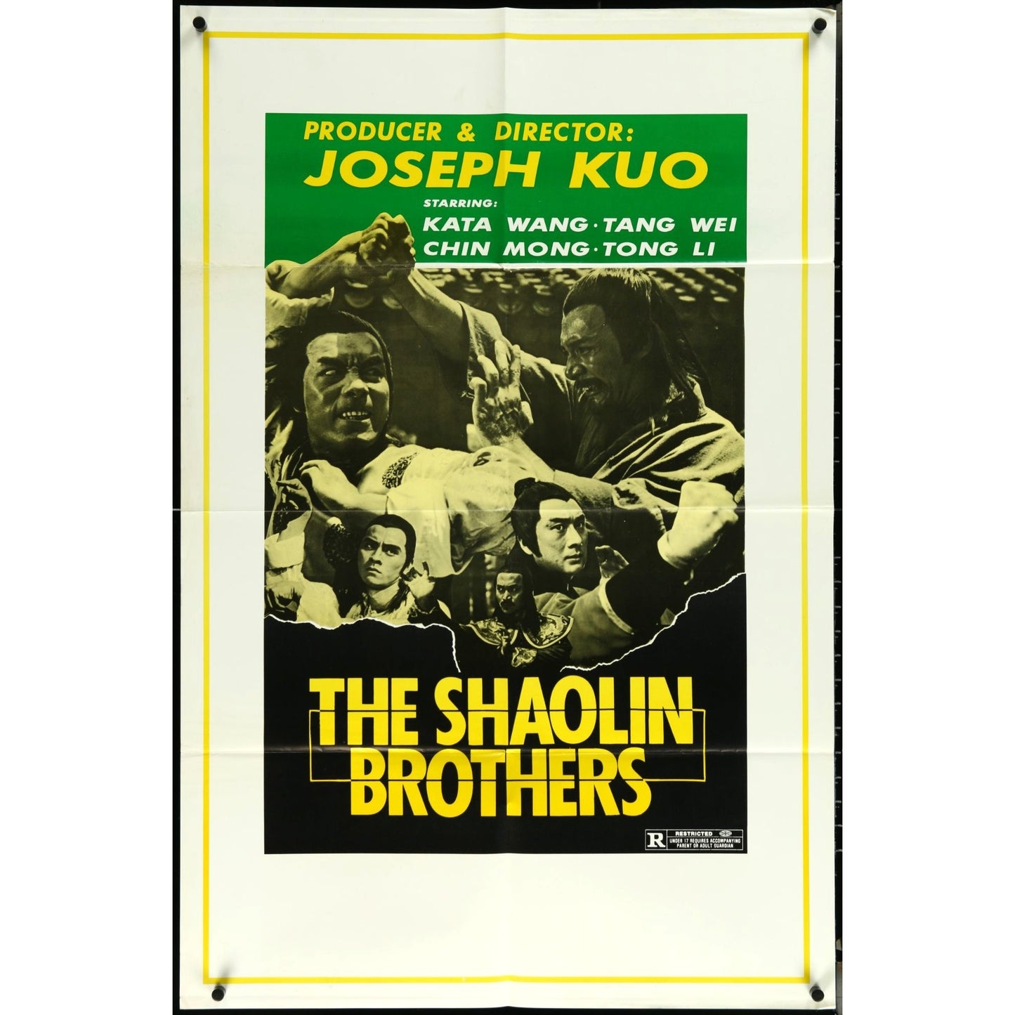 The Shaolin Brothers (1977) Original Movie Poster Folded 27x41