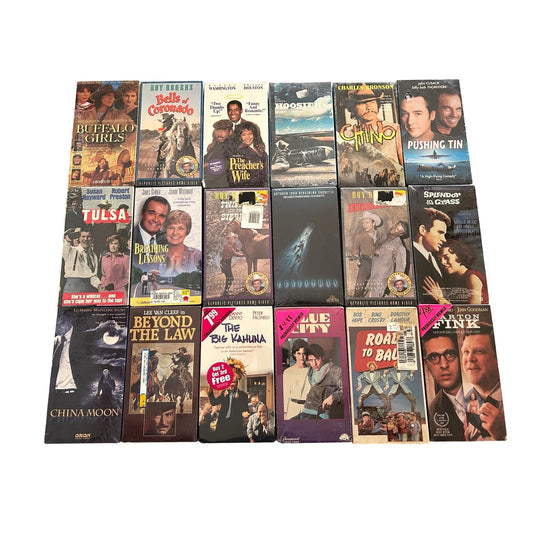BULK LOT 18 VHS Movies Tapes Used and New some with Watermarks SC1