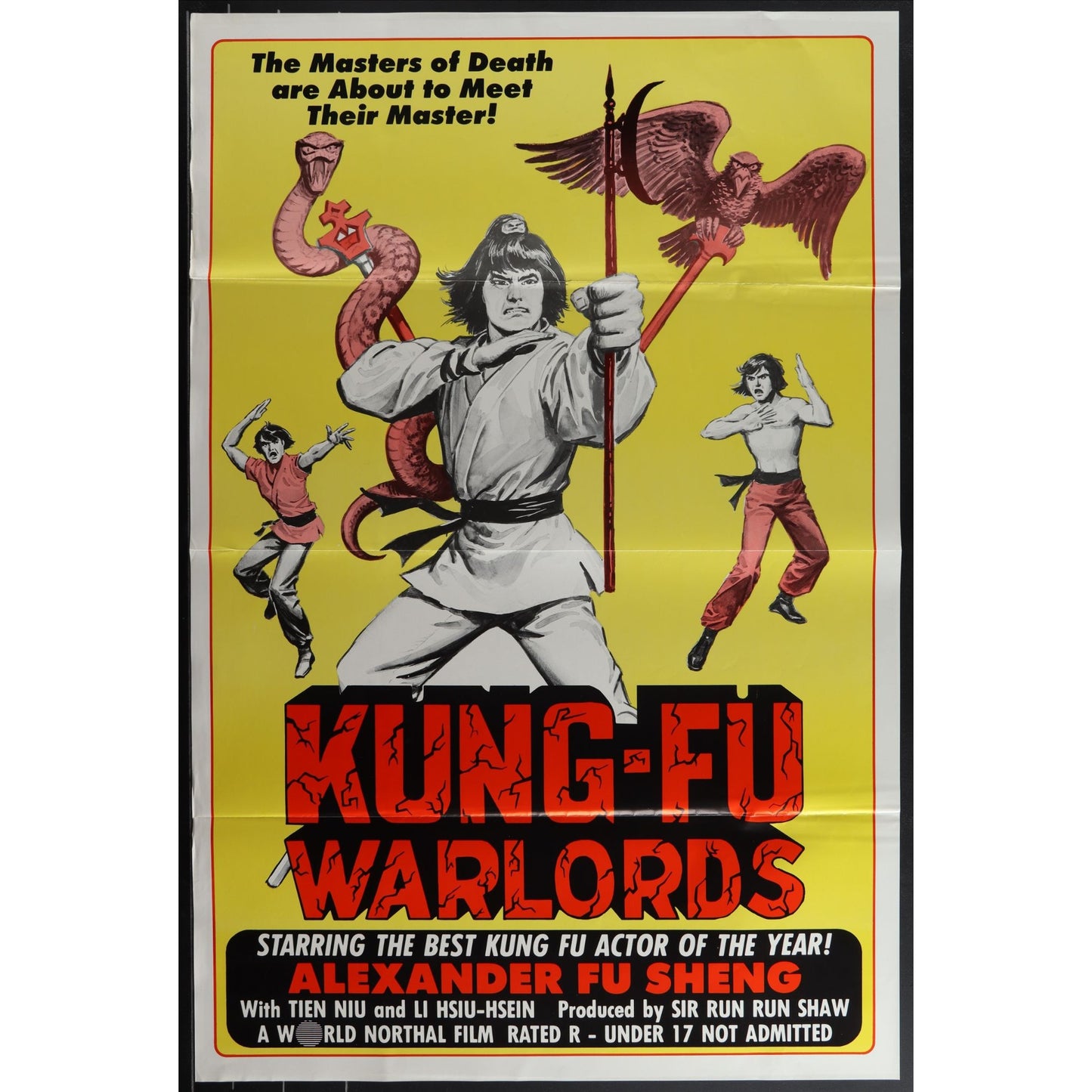Collection of 31 Kung-Fu Martial Arts Tri-Folded Original Movie Posters