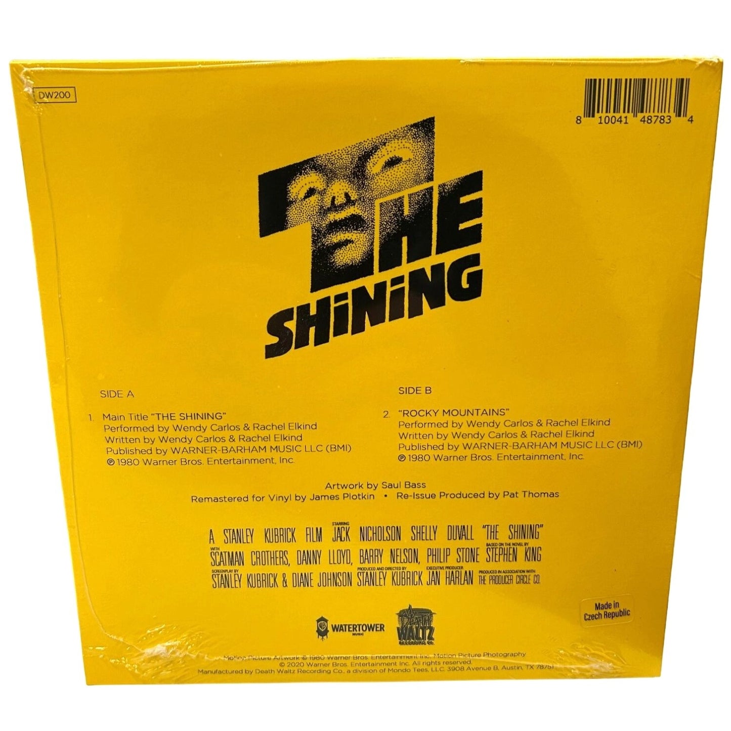 The Shining (Music From The Motion Picture) Vinyl 7" 45 RPM BRAND NEW DW200