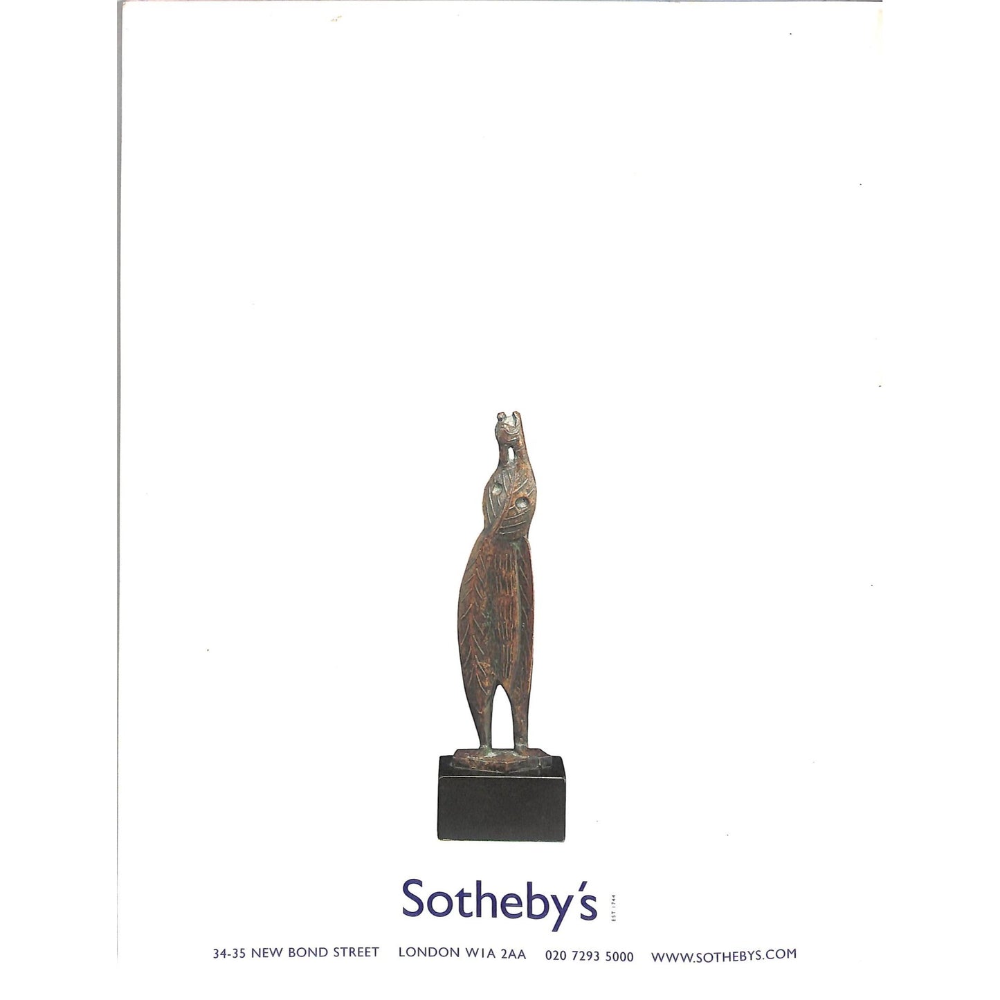 Sotheby's Impressionist and Modern Art Auction Catalog October 23, 2001