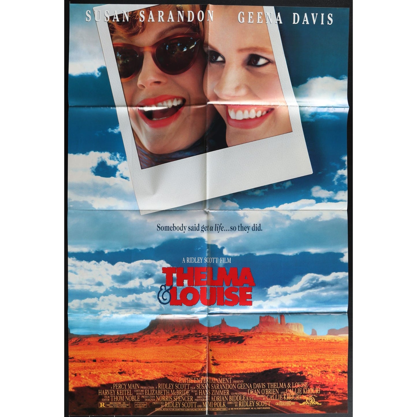 Thelma & Louise (1991) Original Movie Poster Folded 27x41