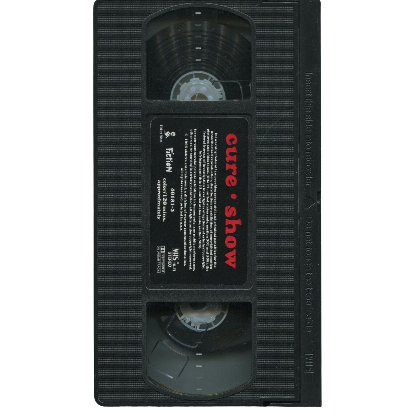 The Cure - Show (1993) Live Concert VHS Tape