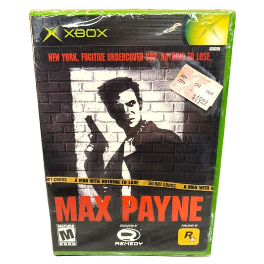 Max Payne XBox Rockstar Games 710425290923 NEW SEALED Black Label