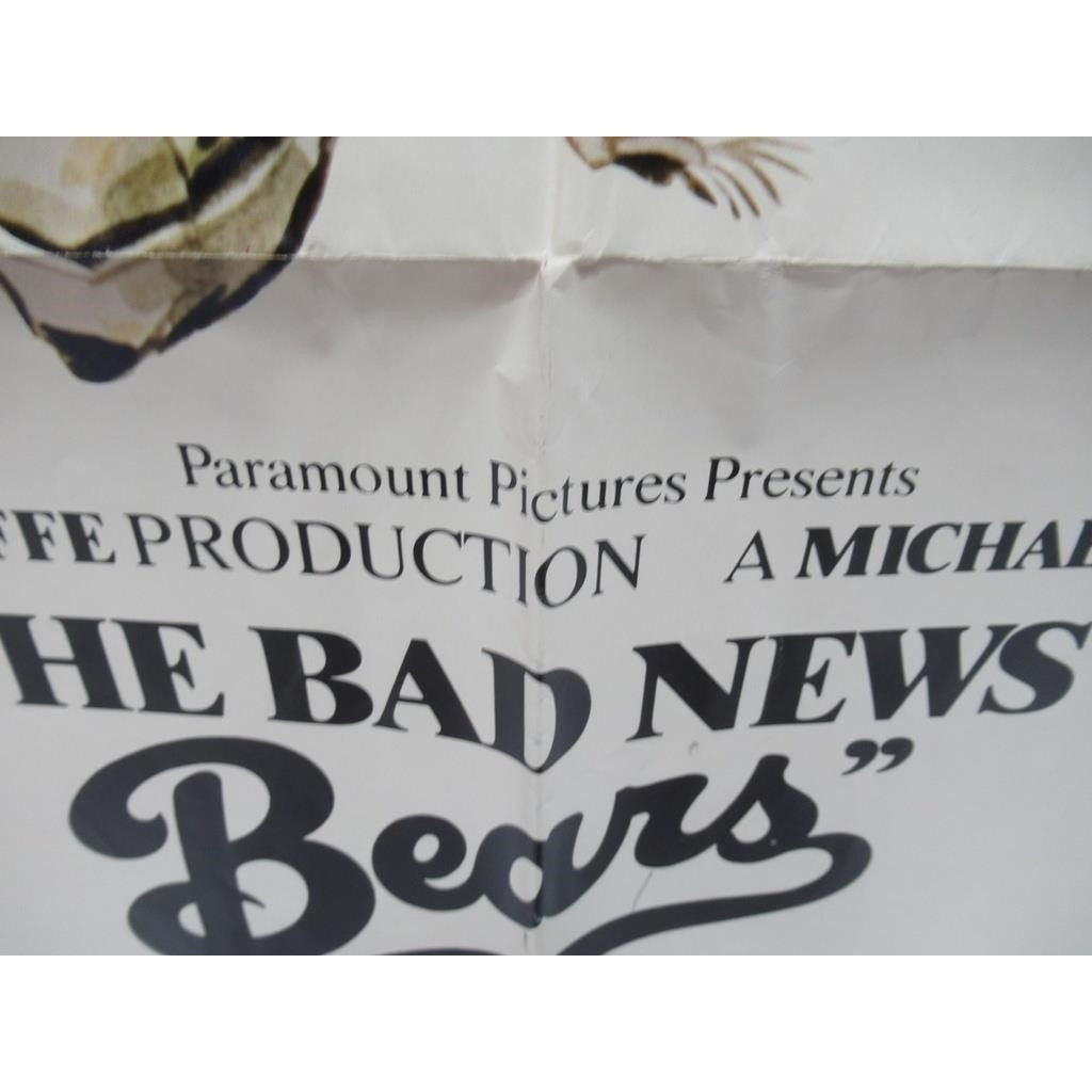Bad News Bears (1976) Original Movie Poster 27x41 Folded Walter Matthau Classic