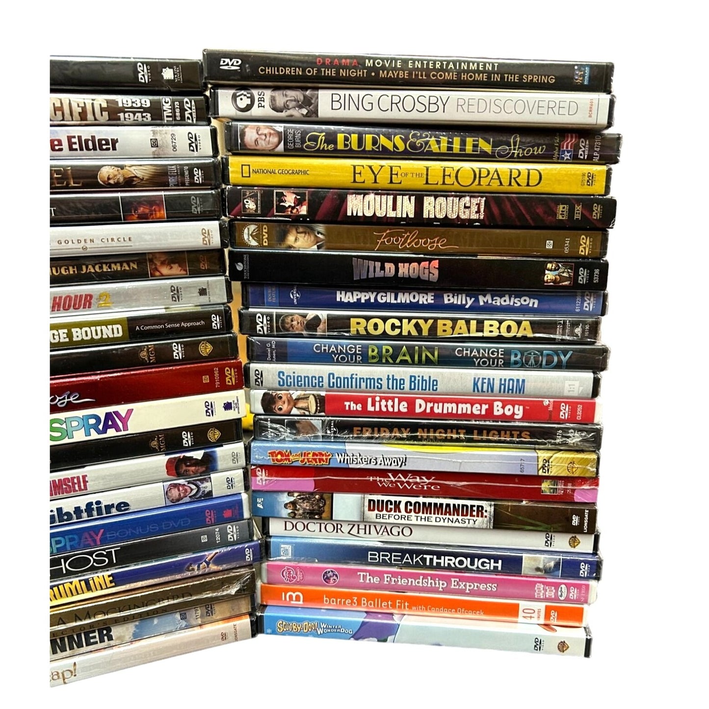 BULK LOT 107 Brand New Sealed DVDs Movies, TV, Documentaries Multi-Genre SG2-4