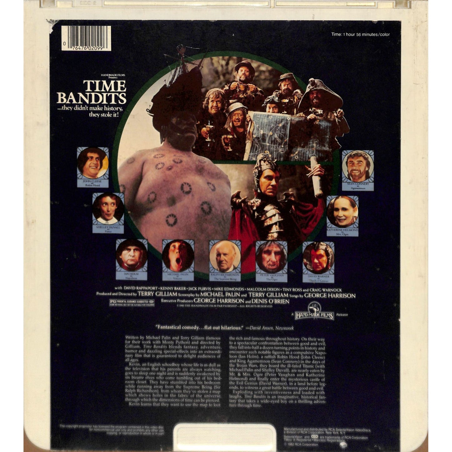 Time Bandits (1981) Vintage CED Videodisc TESTED WORKING