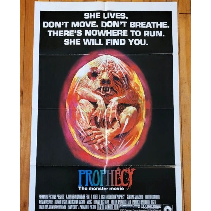 Prophecy (1979) Original Movie Poster 27x41 Folded Robert Foxworth