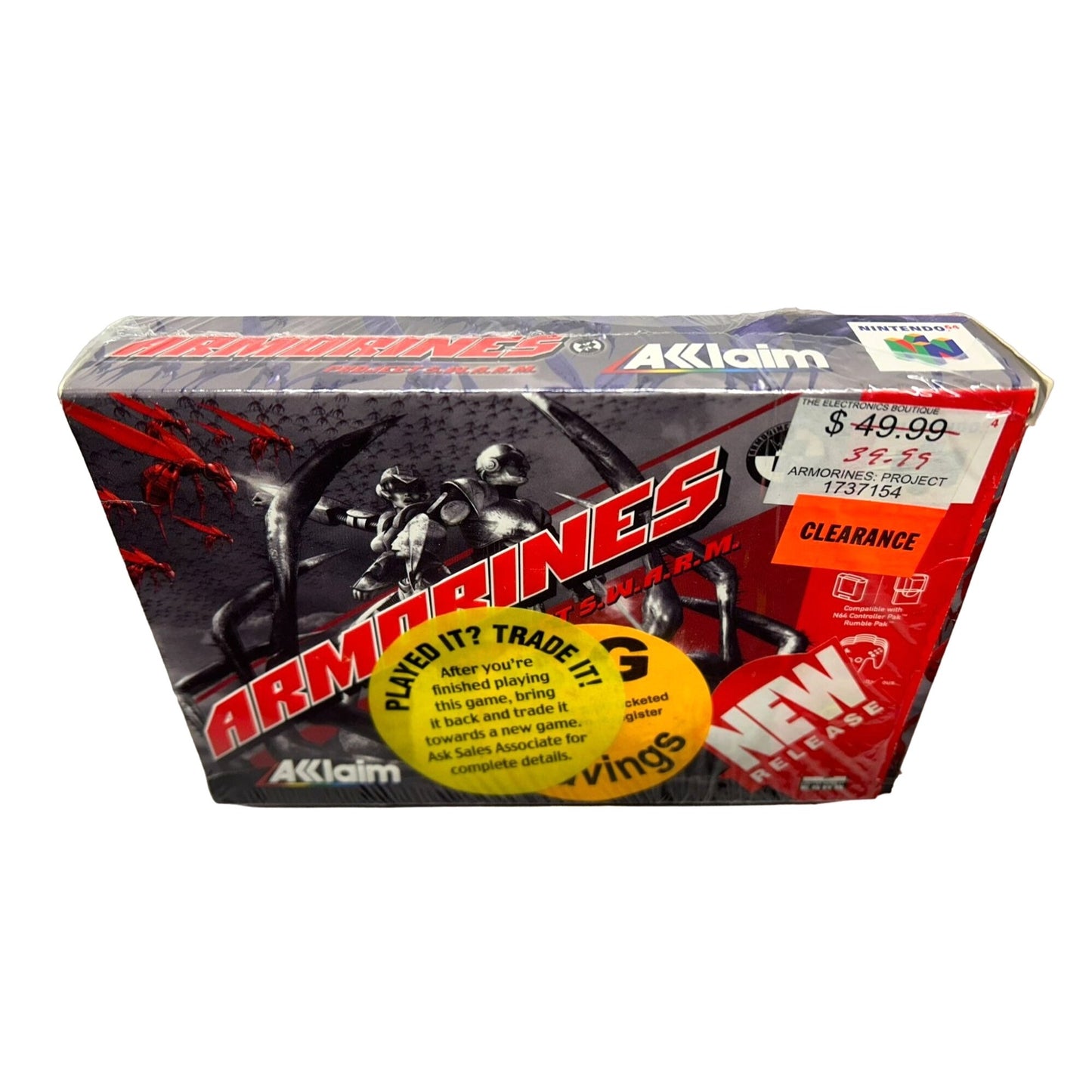 Armorines: Project S.W.A.R.M. Nintendo 64 (N64, 1999) Complete in Box CIB TESTED