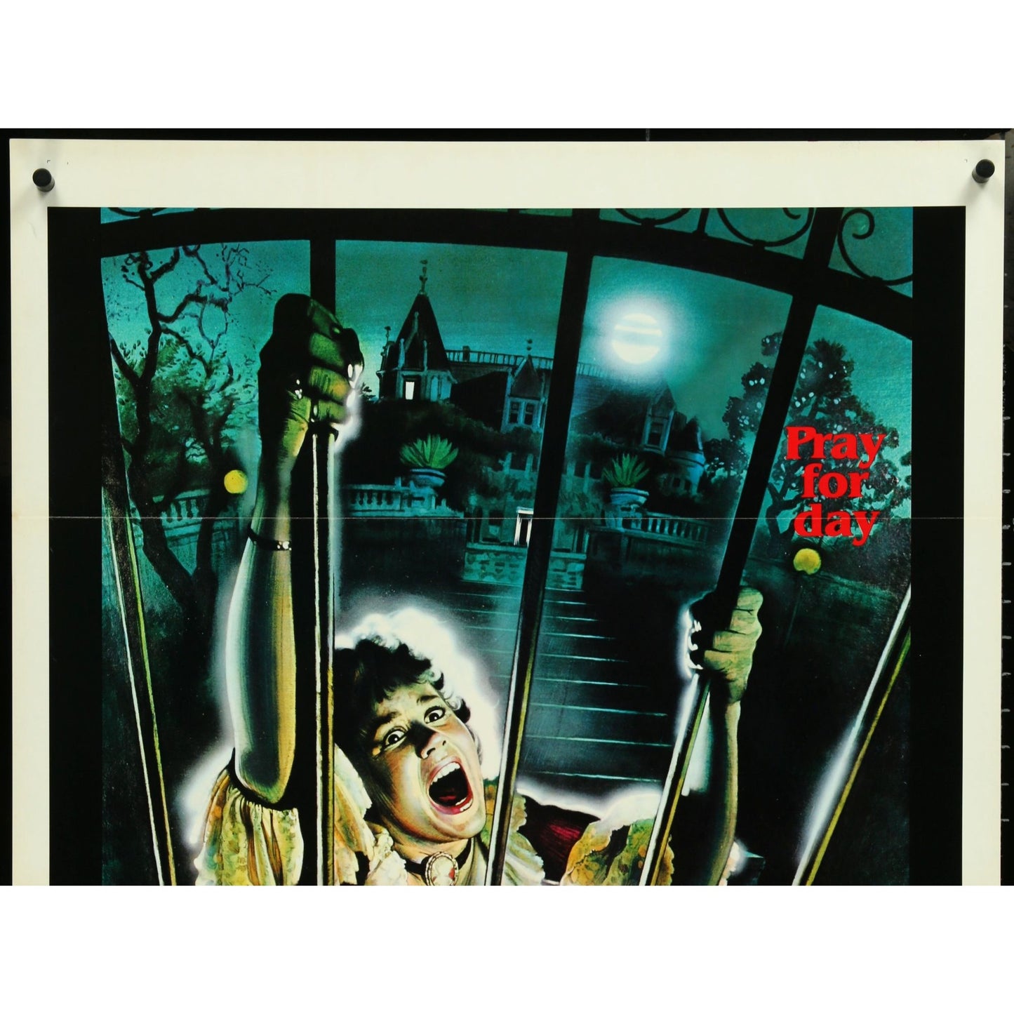 HELL NIGHT (1981) Original Tri-Folded One-Sheet Movie Poster 27x41 Linda Blair