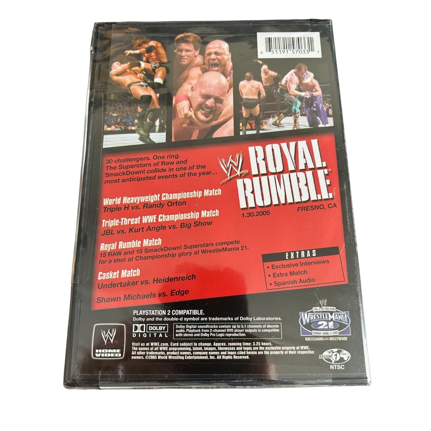 WWE Royal Rumble 2005 (DVD, 2005) BRAND NEW SEALED Triple H vs. Randy Orton