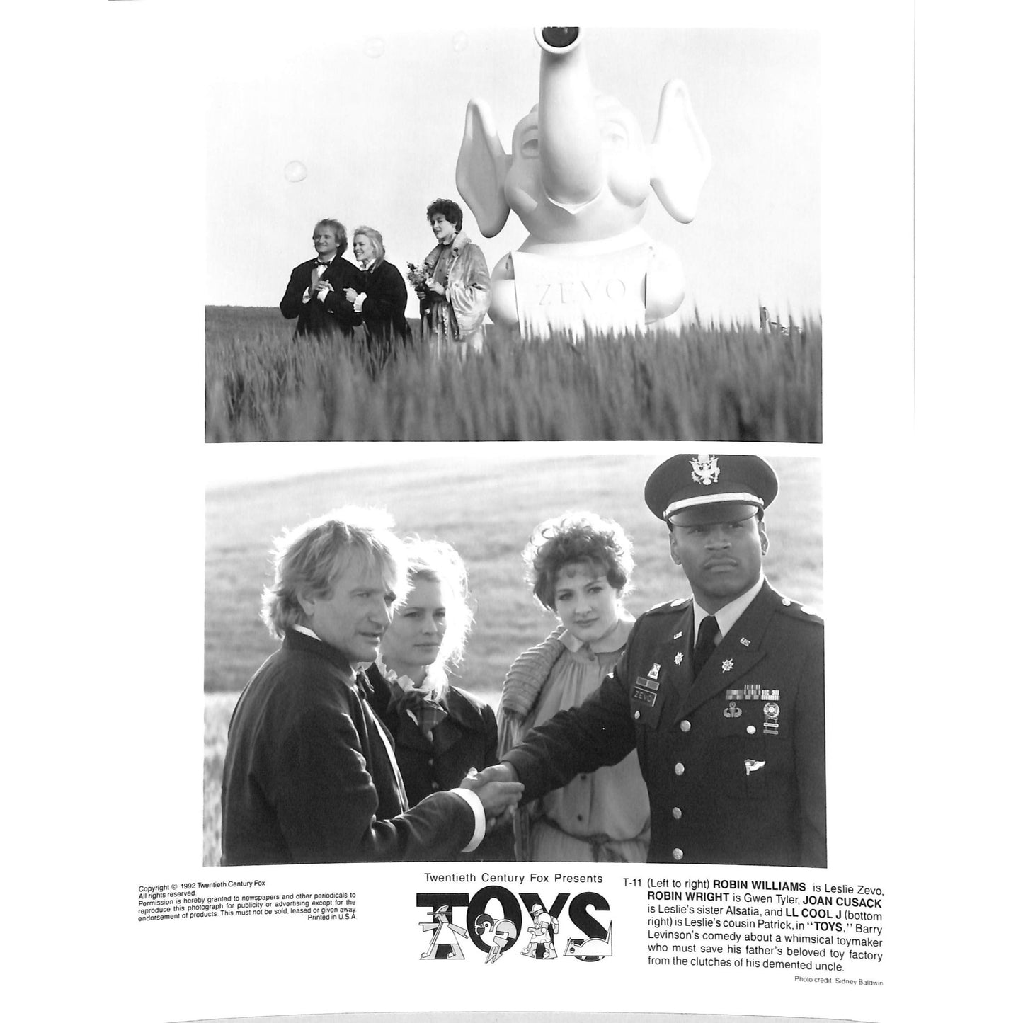 Toys (1992) 4 Movie Still Set 8x10