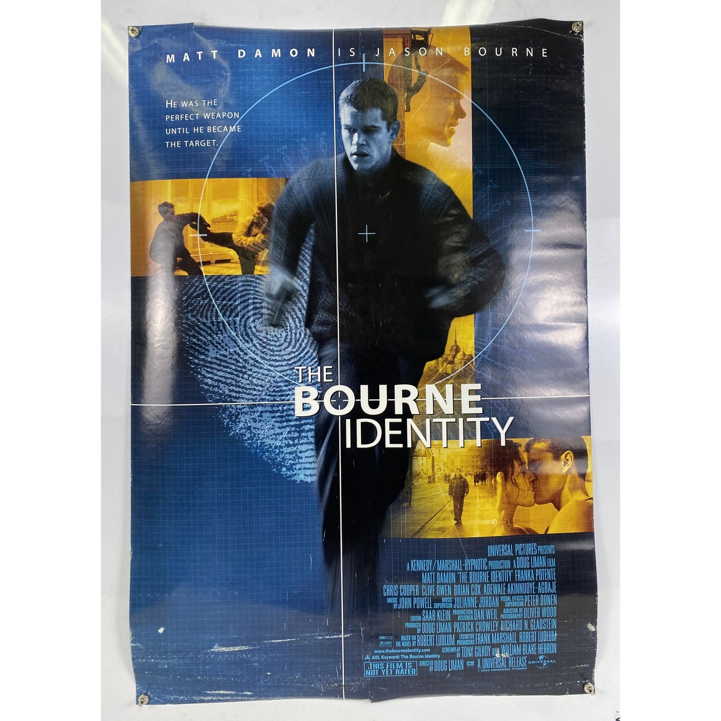 The Bourne Identity (2002) Original Movie Poster Rolled 27x41