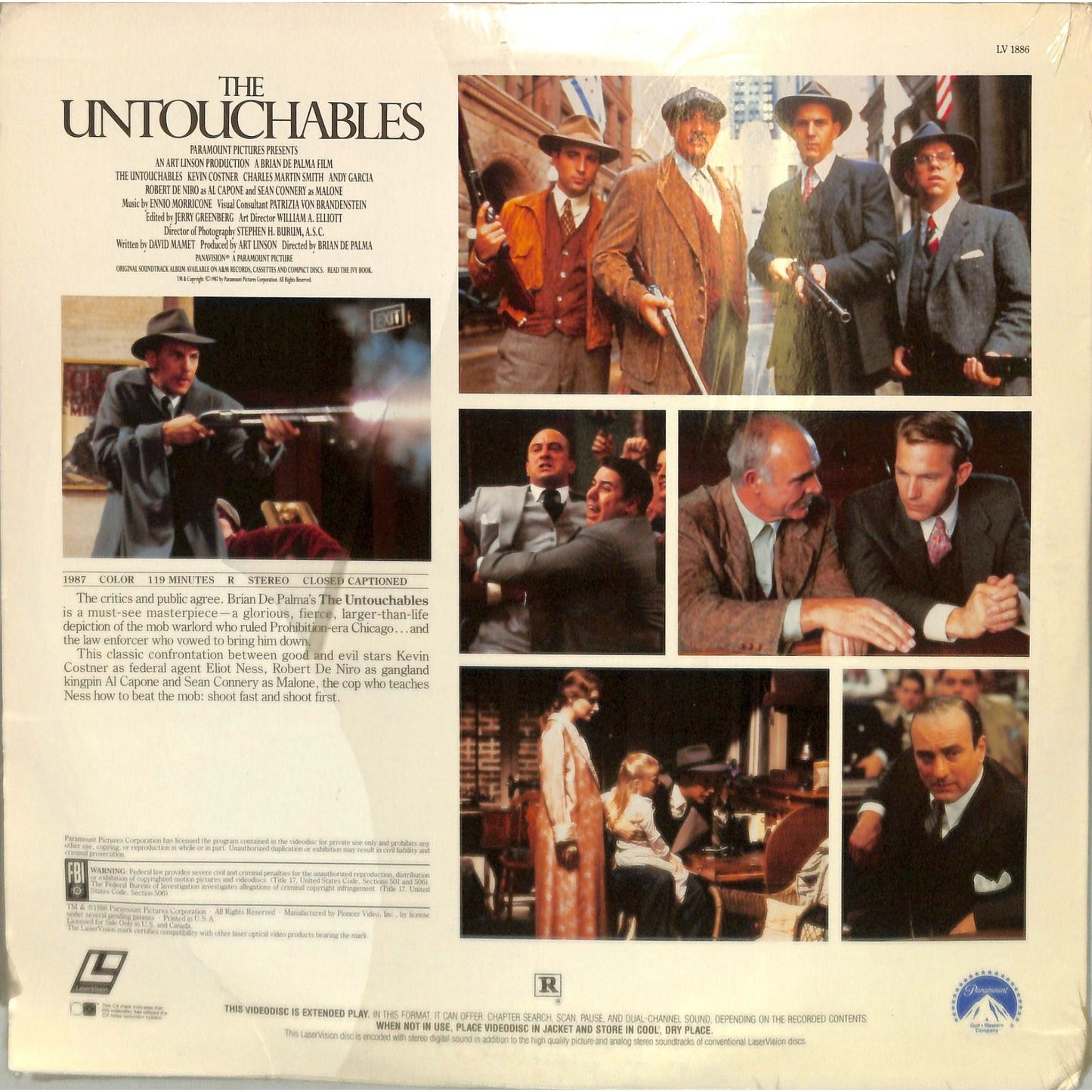 The Untouchables (1987) Laserdisc