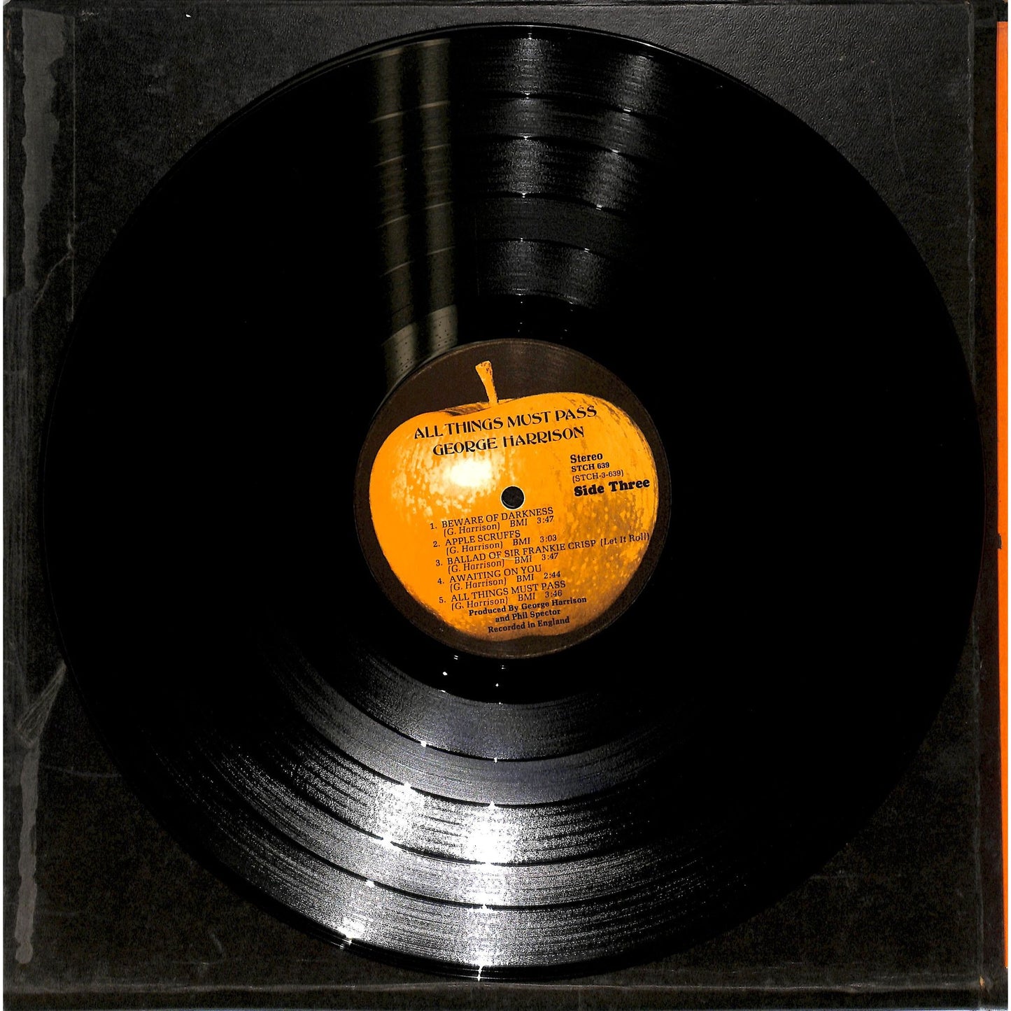 George Harrison - All Things Must Pass Vinyl Record STCH 639