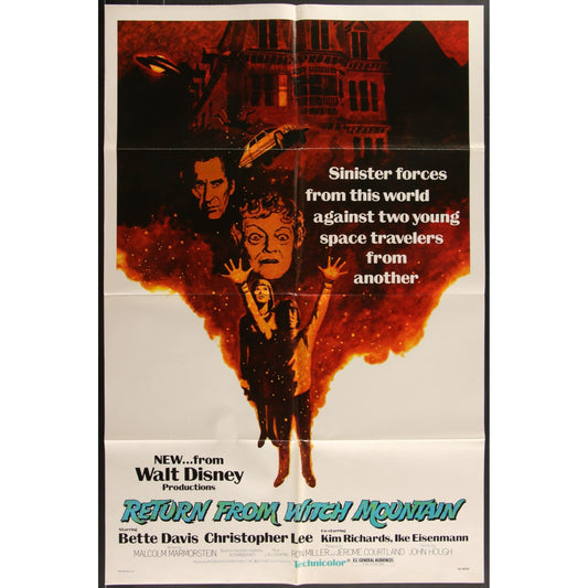Return from Witch Mountain (1978) Original Movie Poster 27x41